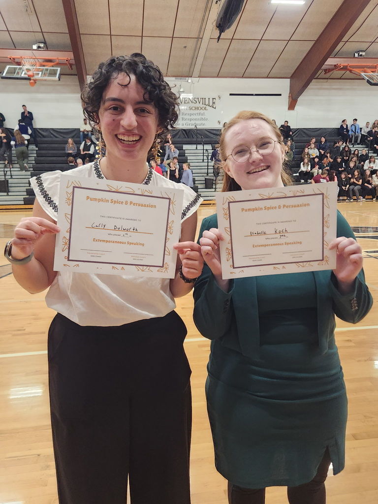 The Hamilton High School Speech & Debate team celebrating their 3rd place overall finish at the tournament in Stevensville on Saturday, November 15, 2025.