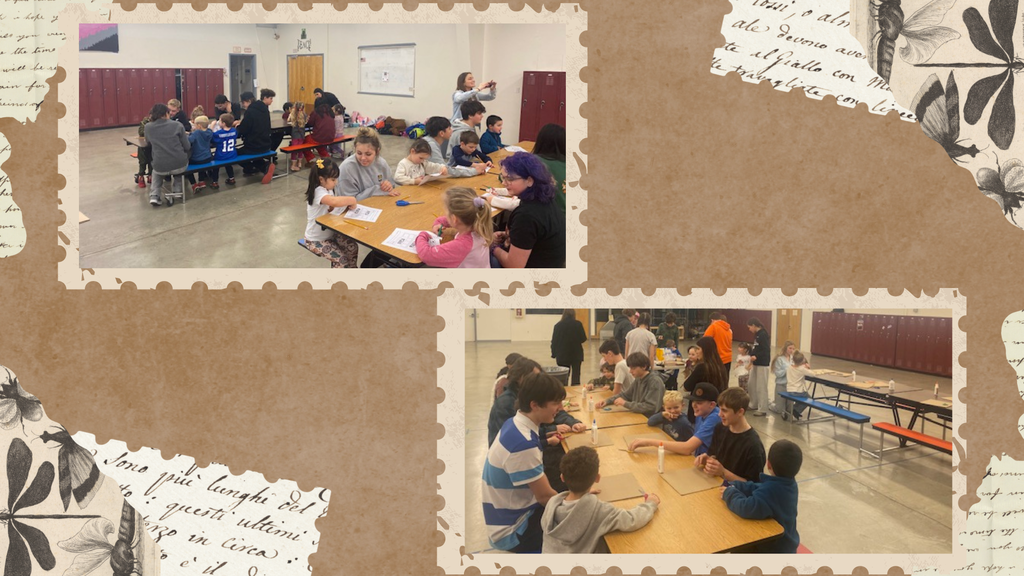 Mrs. Pool's Pre-k students from Corvallis Primary school took a field trip to HMS last week to team up with Mr. Pool's 8th graders to learn about the Great Depression. Students learned about the differences between needs and wants then did a hand on project with 8th graders of making "Hoovervilles". Students used available materials to create livable structures just as Americans did back in the 1930's. The lesson was a great success and a great way to end the quarter after learning about the Great Depression for the past week in class. In addition, down the hall Mr. Williams had a mountain man 19th century artifacts exhibit that the Pre-K students got to observe before they headed back to school. 