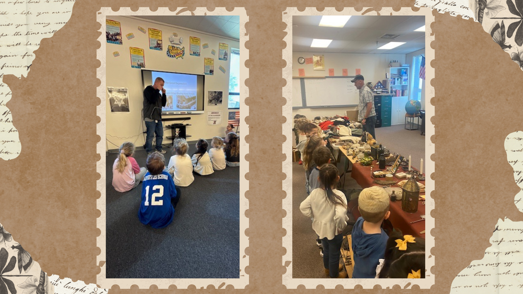 Mrs. Pool's Pre-k students from Corvallis Primary school took a field trip to HMS last week to team up with Mr. Pool's 8th graders to learn about the Great Depression. Students learned about the differences between needs and wants then did a hand on project with 8th graders of making "Hoovervilles". Students used available materials to create livable structures just as Americans did back in the 1930's. The lesson was a great success and a great way to end the quarter after learning about the Great Depression for the past week in class. In addition, down the hall Mr. Williams had a mountain man 19th century artifacts exhibit that the Pre-K students got to observe before they headed back to school. 