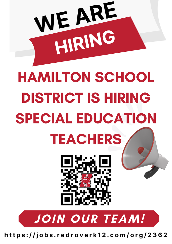 Hamilton school district is hiring special education teachers.  You can apply at https://jobs.redroverk12.com/org/2362