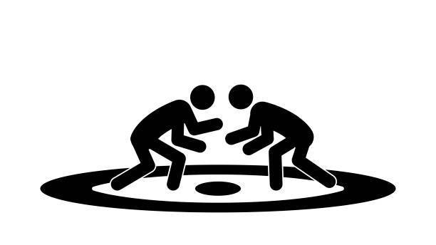 wrestling silhouette