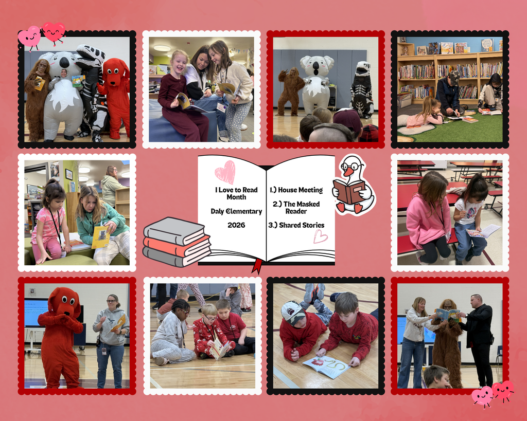 I love to read month at daly elementary