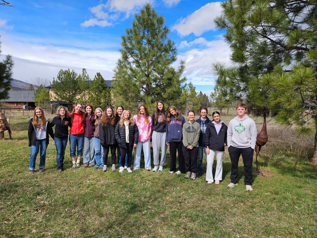 The Hamilton High School Classroom Without Walls looks for birds at the Lee Metcalf Wildlife Management area