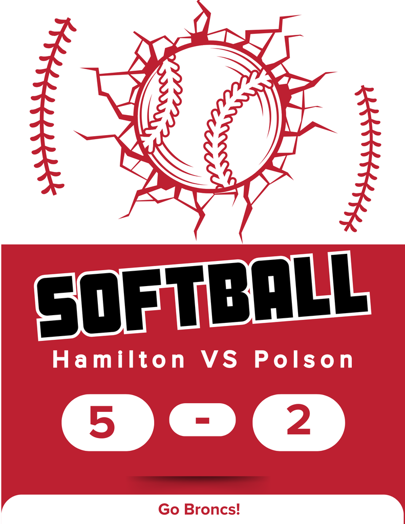 hamilton high school softball team beat polson 5-2