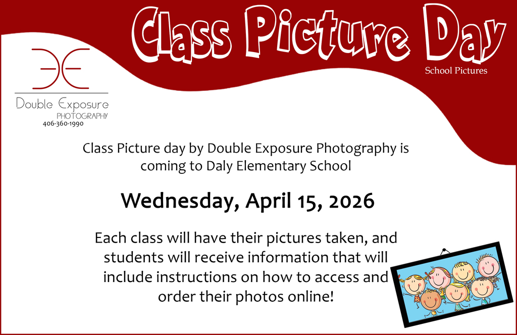 Class picture day at daly elementary are wednesday, april 15, 2026