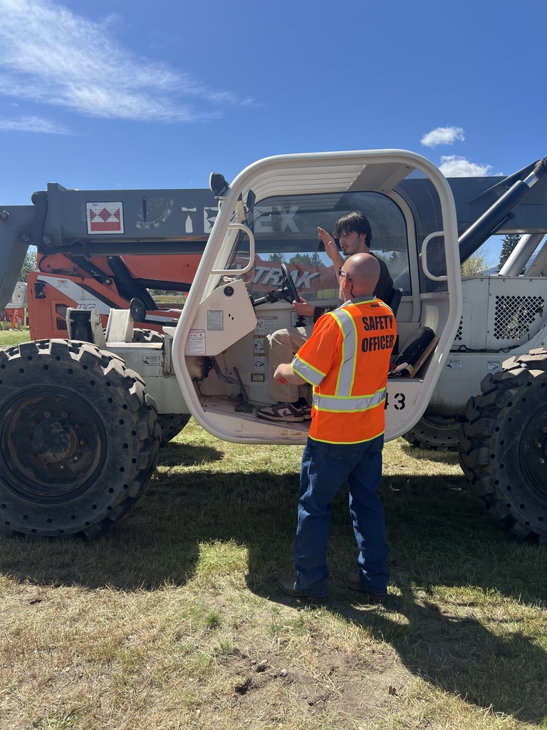 Bitterroot Polytech students attend forklift training certification through the Montana Building Industry Association