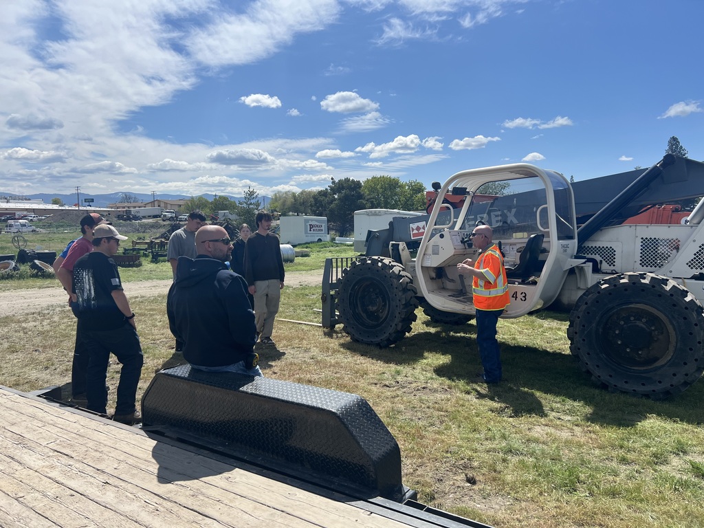 Bitterroot Polytech students attend forklift training certification through the Montana Building Industry Association