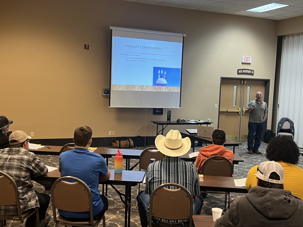 Bitterroot Polytech students attend forklift training certification through the Montana Building Industry Association