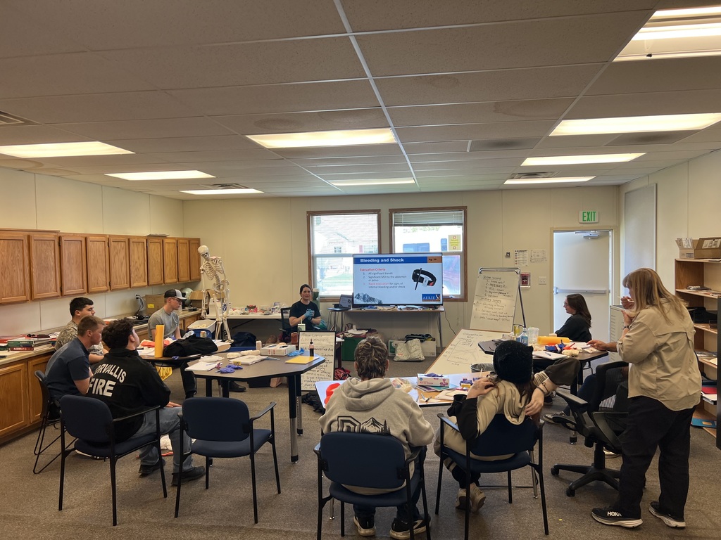 Bitterroot Polytech students participate in a Wilderness First Aid course