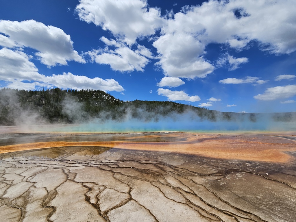 Hamilton High School's Classroom Without Walls visits the Norris Geyser Basin in Yellowstone National Park