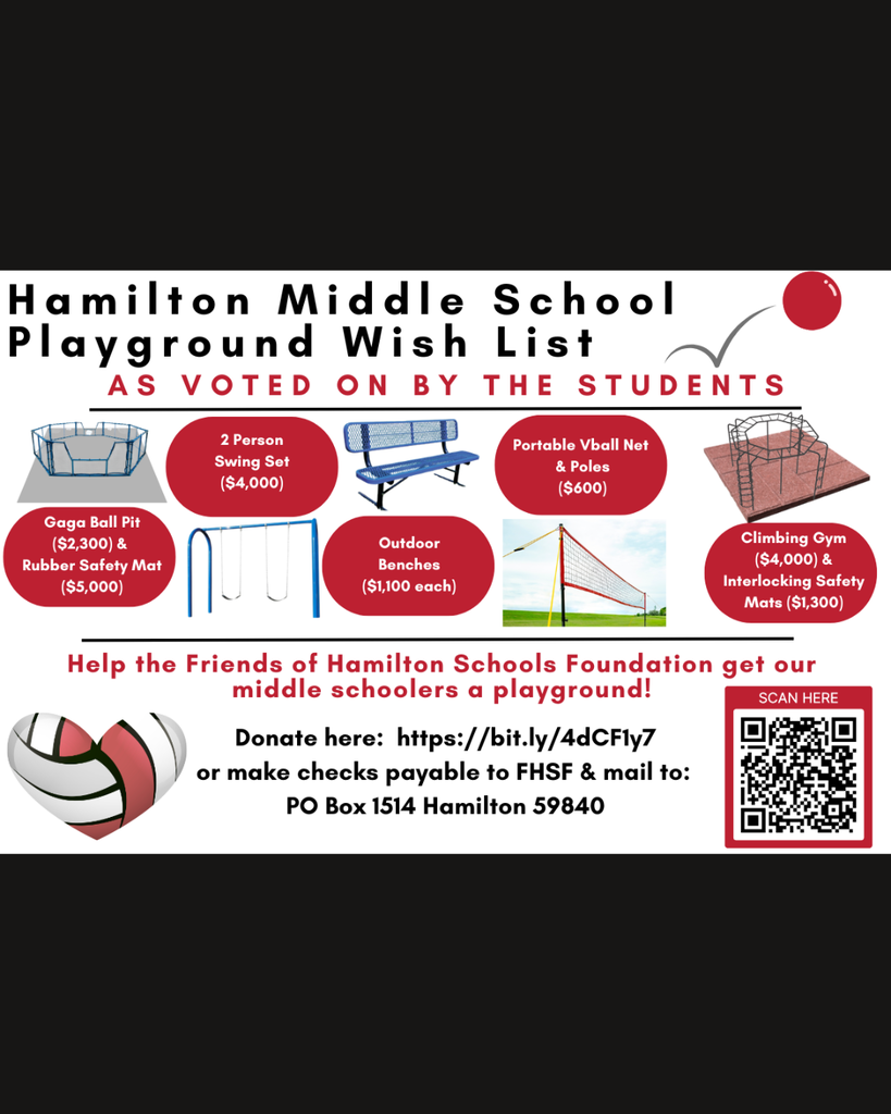 Friends of Hamilton Schools Foundation is raising money for the Hamilton Middle School playground