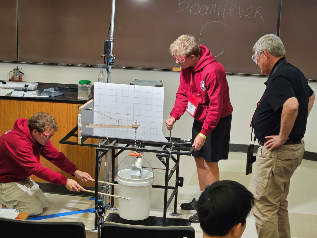 Hamilton High School Science Olympiad team competing at the national level competition