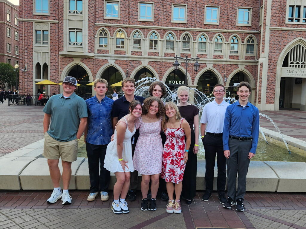 Hamilton High School Science Olympiad team competing at the national level competition