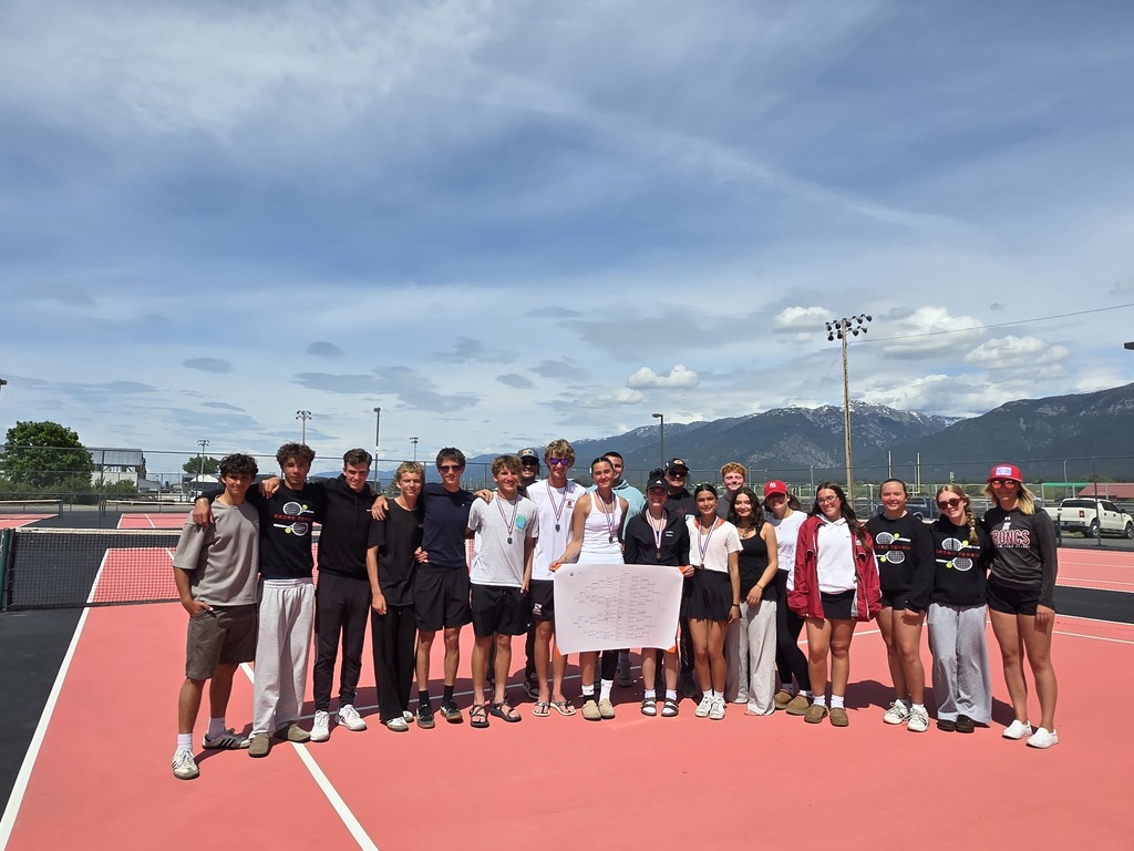 The Hamilton High School tennis team competes at the divisional tournament in Ronan, Mt