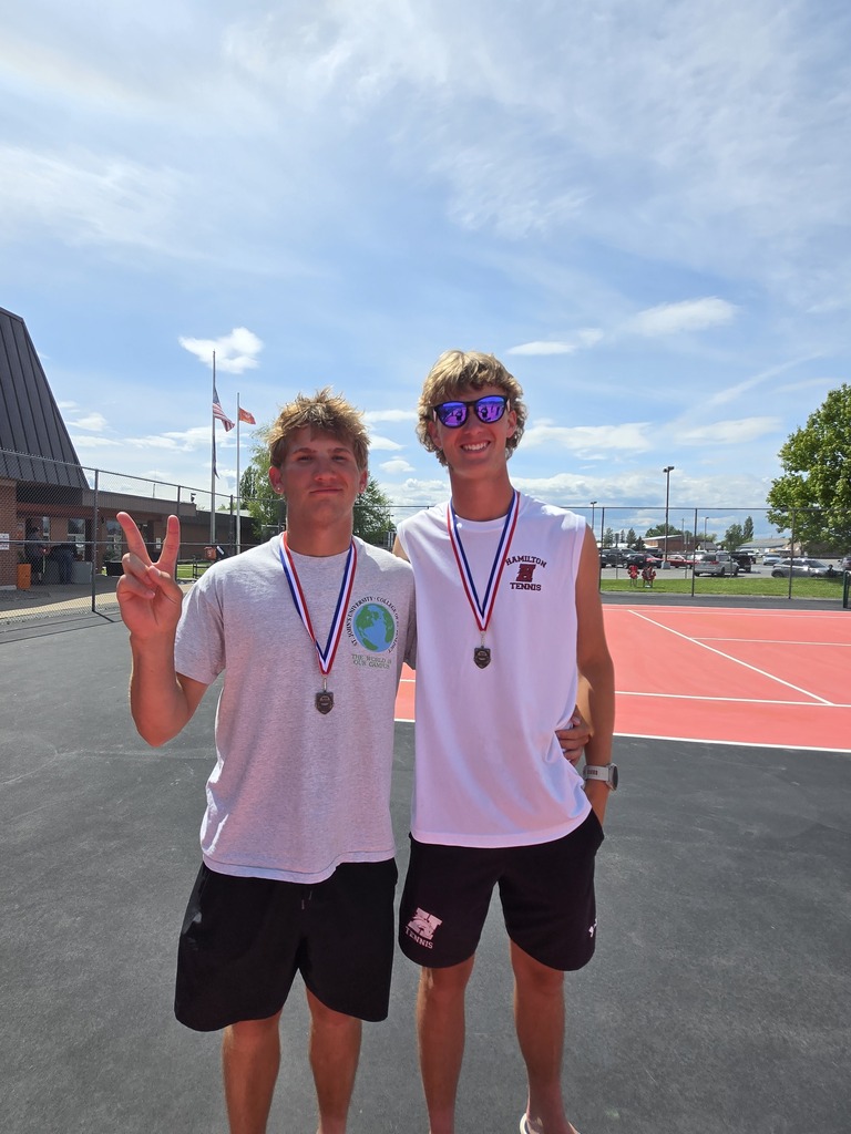 The Hamilton High School tennis team competes at the divisional tournament in Ronan, Mt