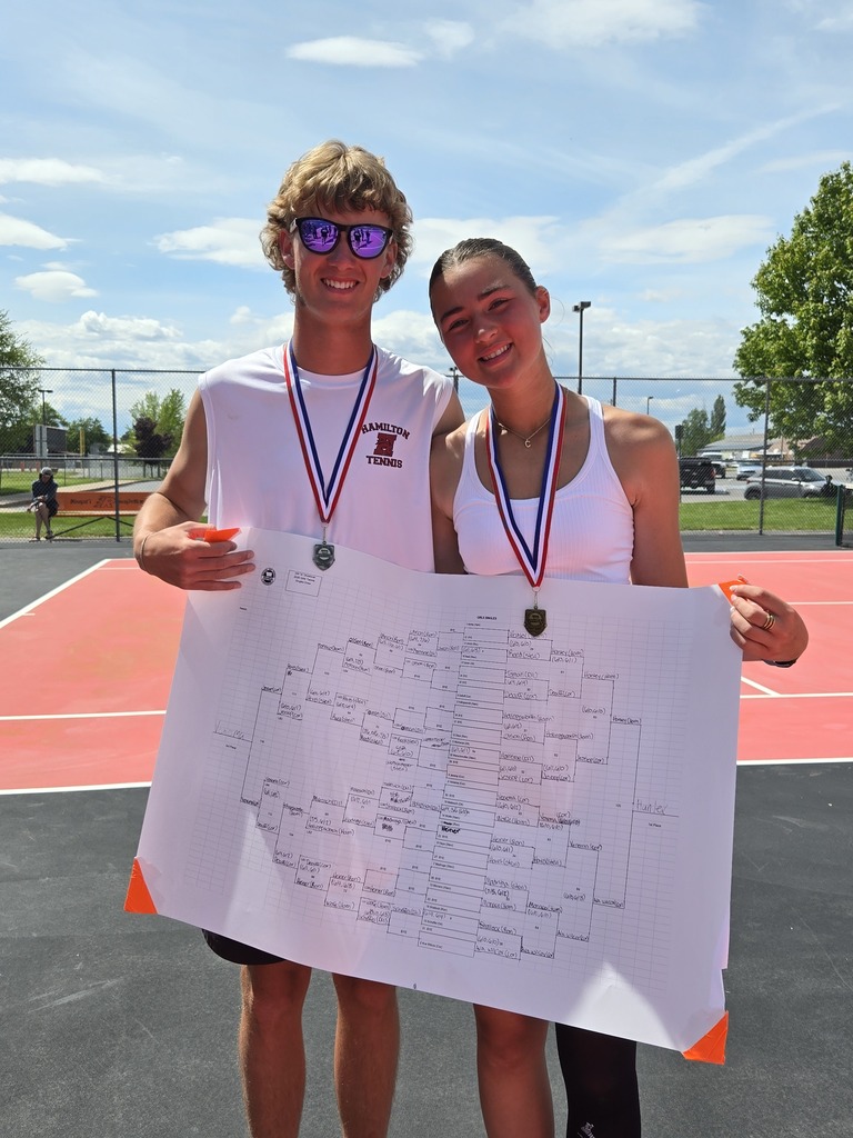 The Hamilton High School tennis team competes at the divisional tournament in Ronan, Mt