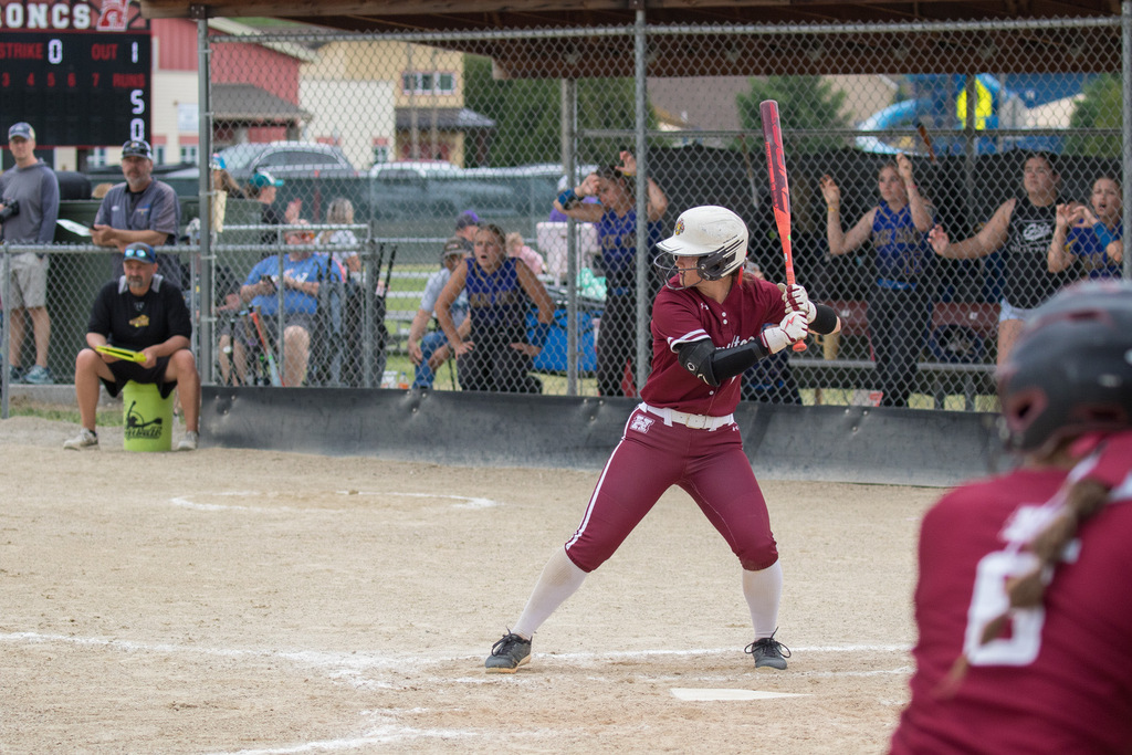 Hamilton High School Softball team competes in the quarterfinal round of the 2026 state tournament in Hamilton, MT