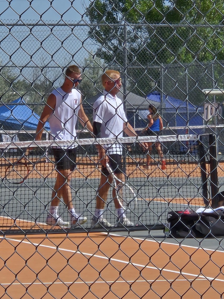 The HHS tennis team competes in the state tournament in Hardin, MT