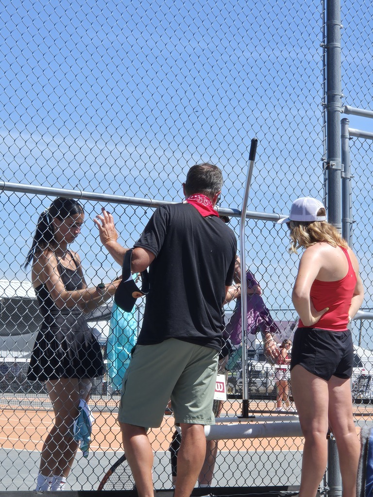 The HHS tennis team competes in the state tournament in Hardin, MT