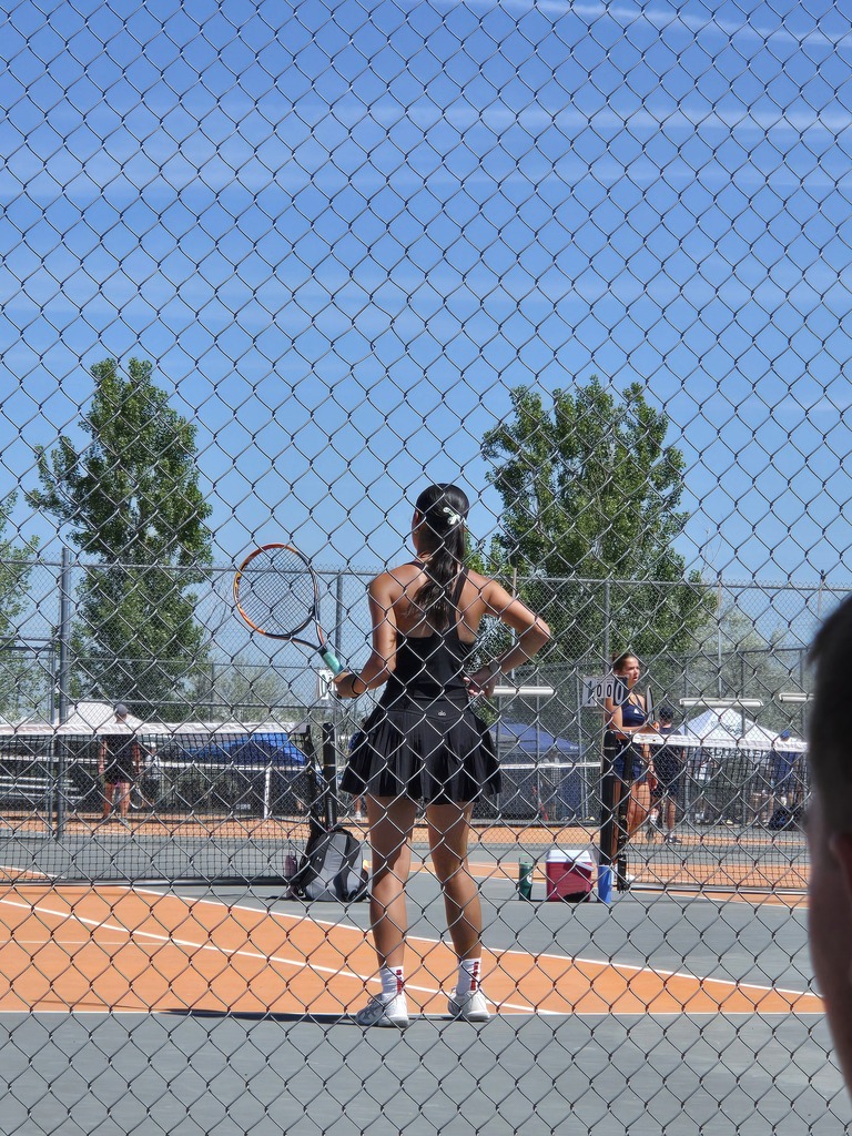 The HHS tennis team competes in the state tournament in Hardin, MT
