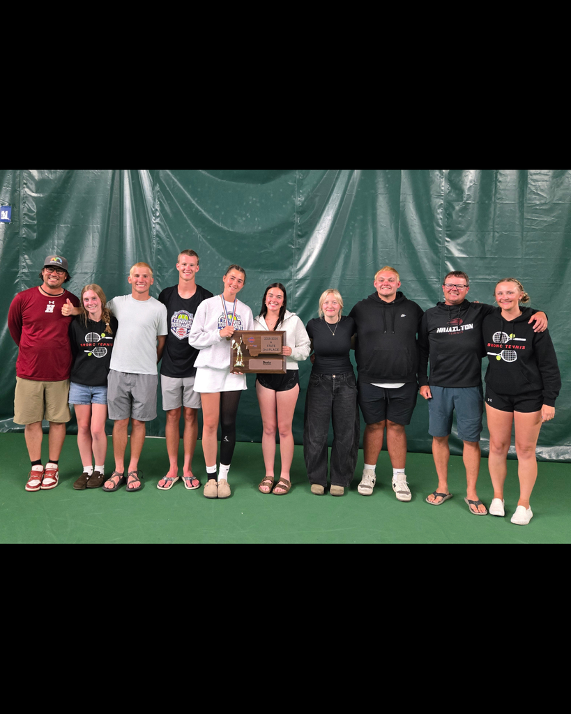The Hamilton High School girls tennis team took 3rd place at state and Ciara Hanley took 1st place overall at girls singles