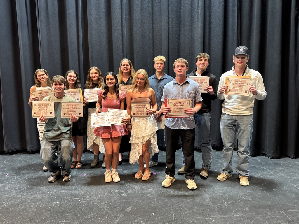 recipients of the friends of hamilton schools foundation scholarships during senior awards night
