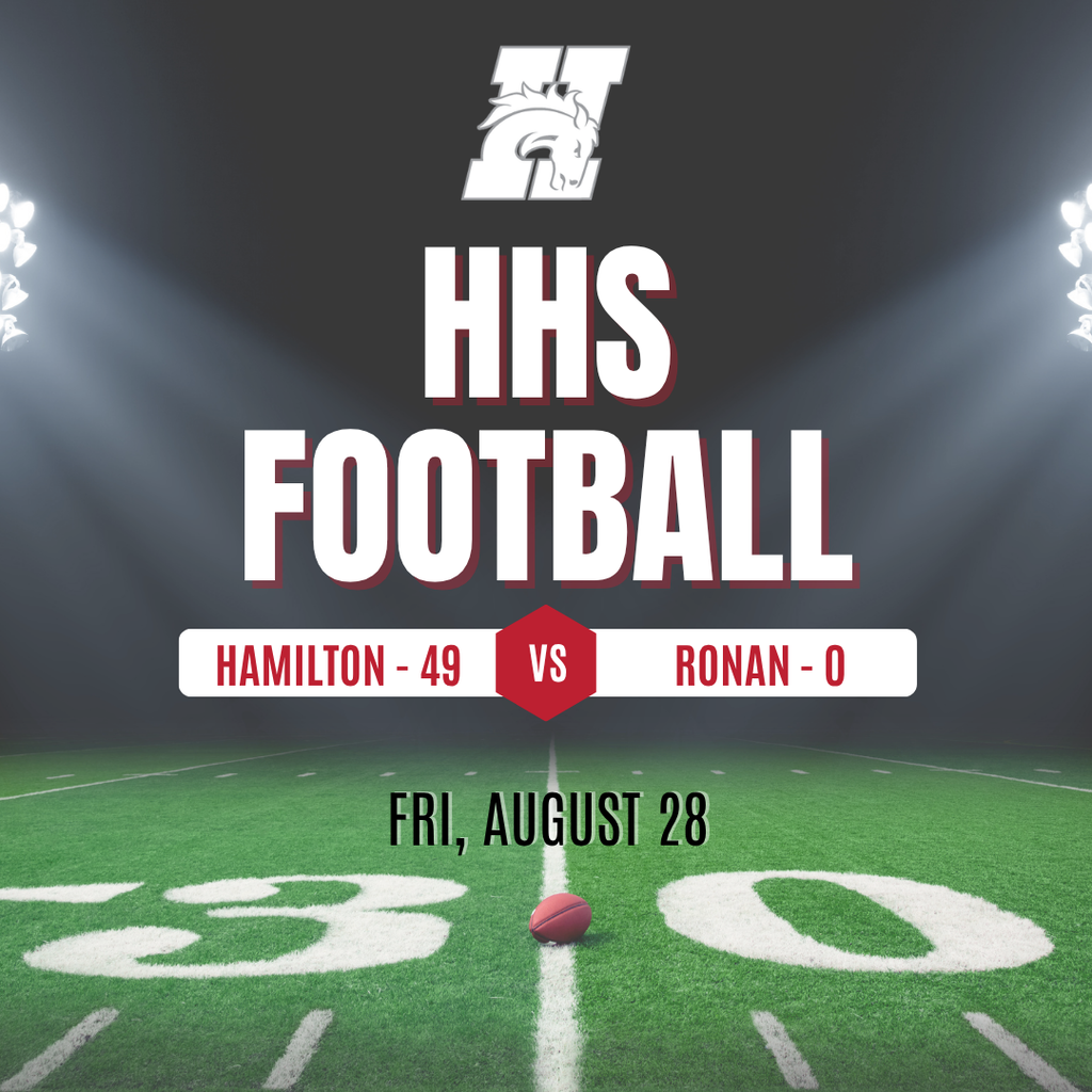 HHS football team beat the ronan football team 49-0 on fri, august 28