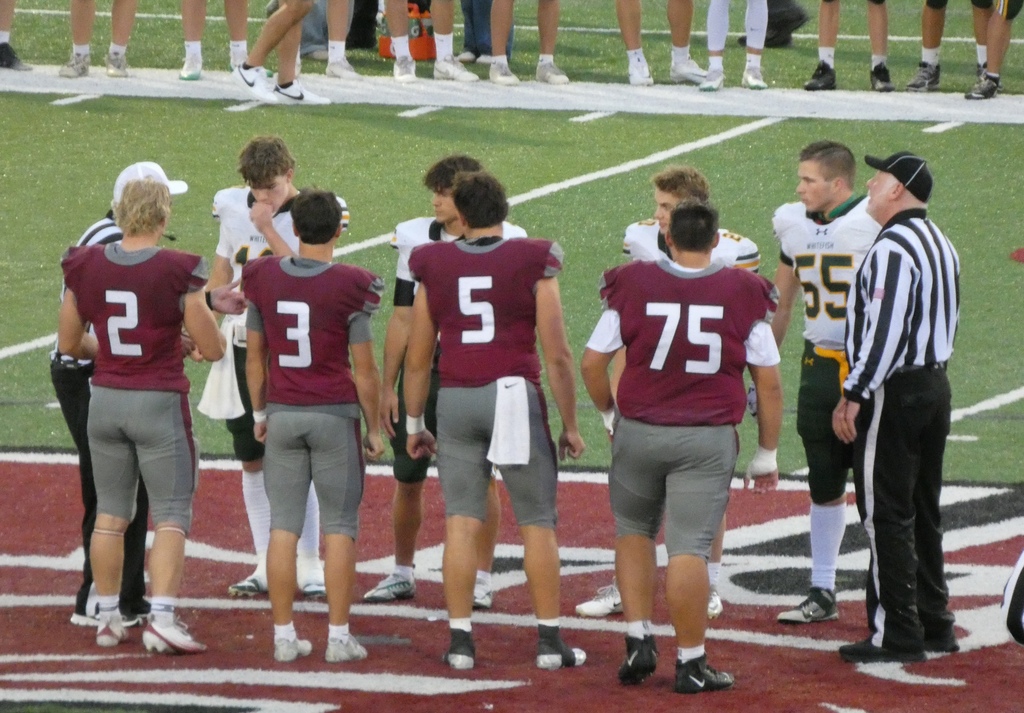 hhs football plays against the whitefish bulldogs at the hamilton athletic complex on fri, sept 4