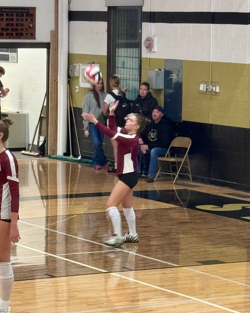 Hamilton High School volleyball team playing against the Stevi yellowjackets @ stevi on Tues, Sept 16