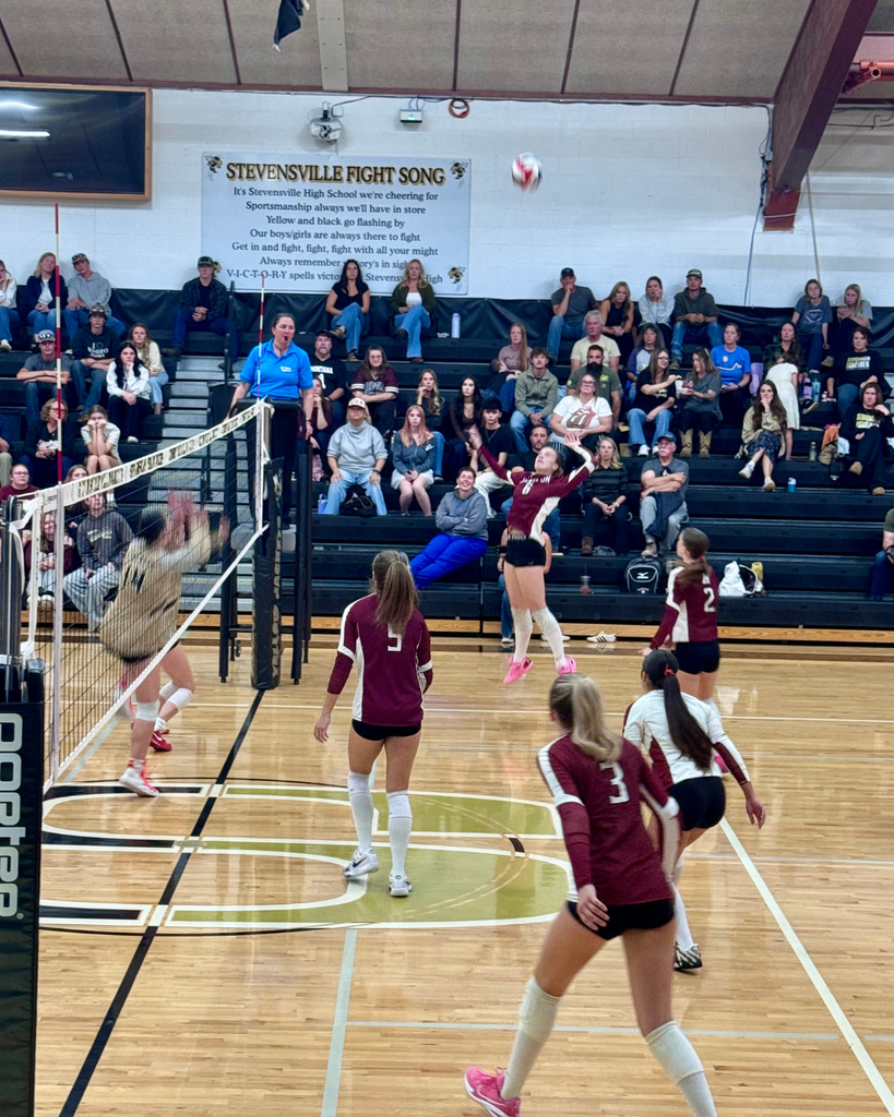 Hamilton High School volleyball team playing against the Stevi yellowjackets @ stevi on Tues, Sept 16
