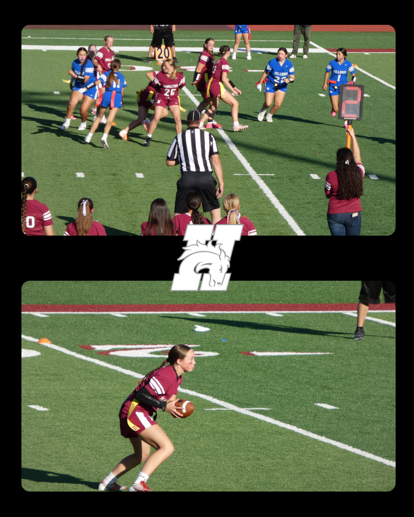 HHS flag football team playing mission