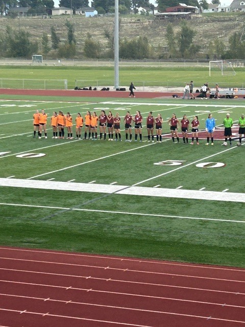 hhs girls soccer team at the hamilton sports complex against polson