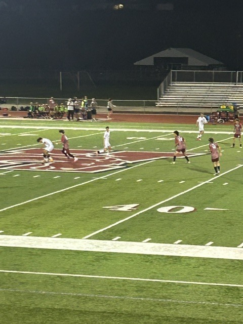 hhs boys soccer team playing against stevensville in their homecoming game