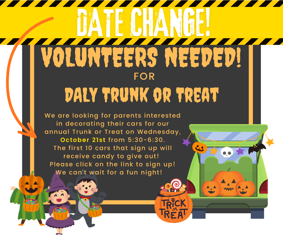 trunk or treat volunteers needed