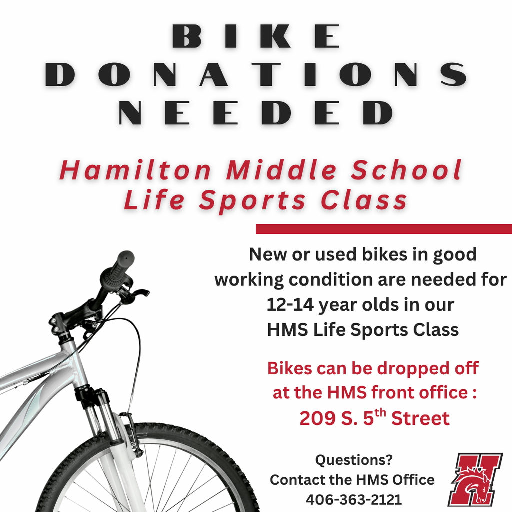 hms bike donations needed for hamilton middle school life sports class