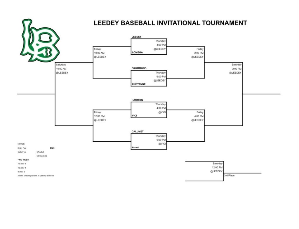 Leedey Baseball Tournament