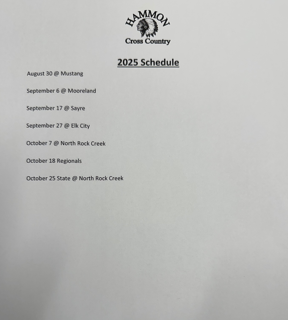 Cross Country 2025 Schedule
