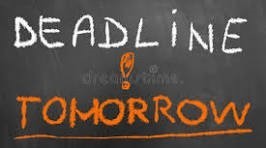 deadline is approaching