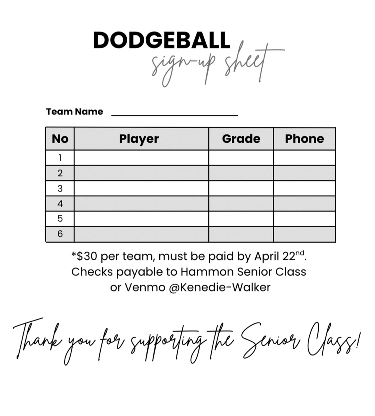 sign up sheet 
