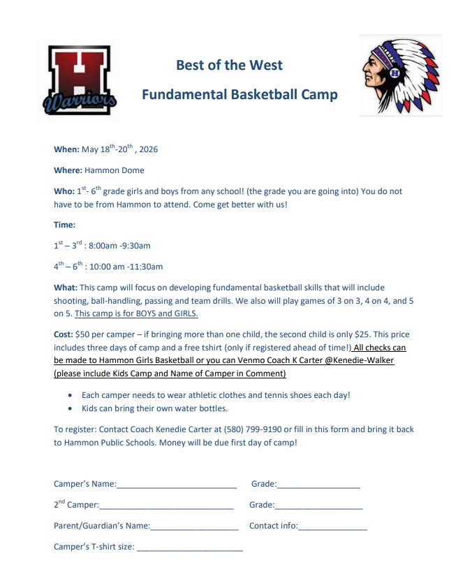 best of the west camp 