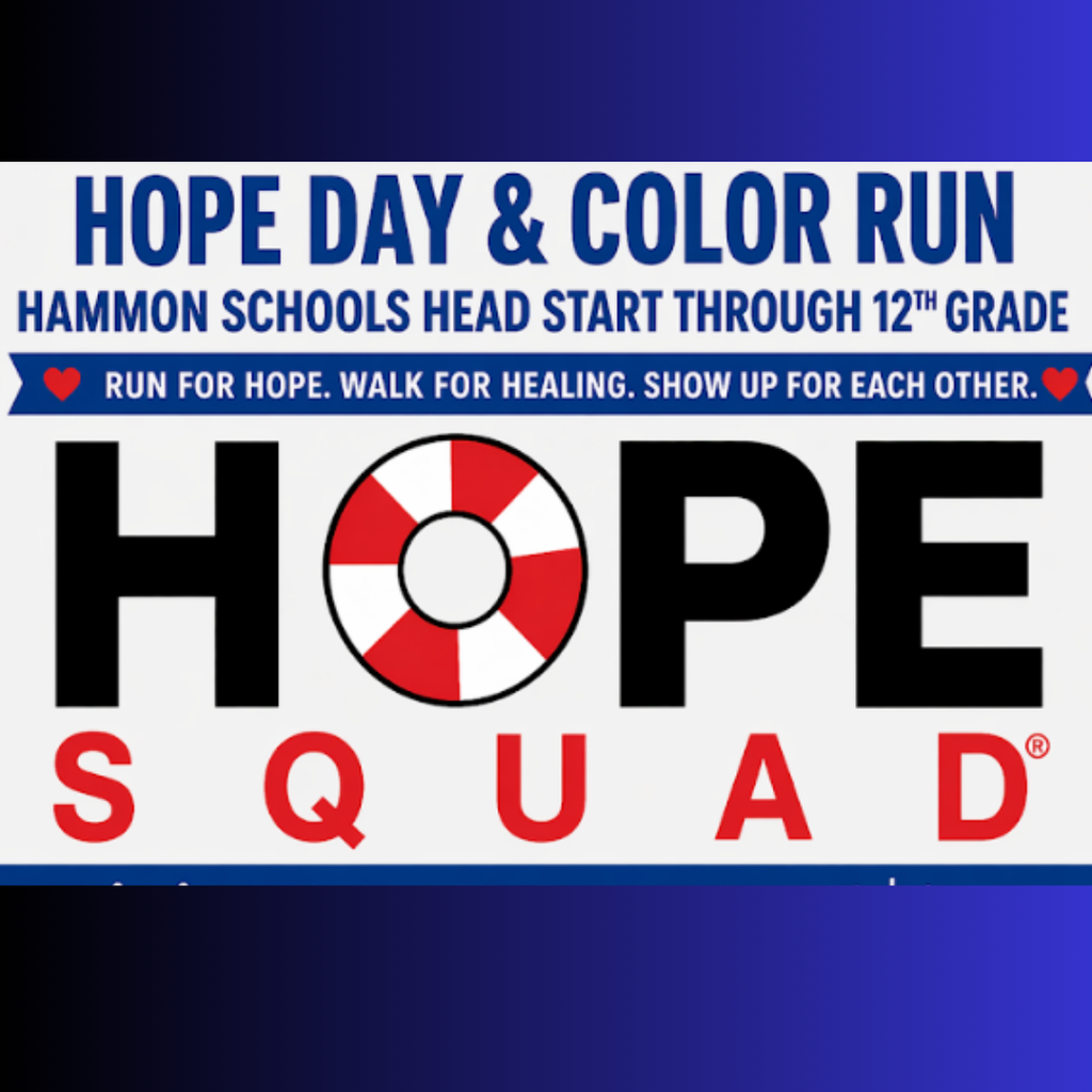 Hope Squad Color Run May 11th - 9:30am - 12:00pm