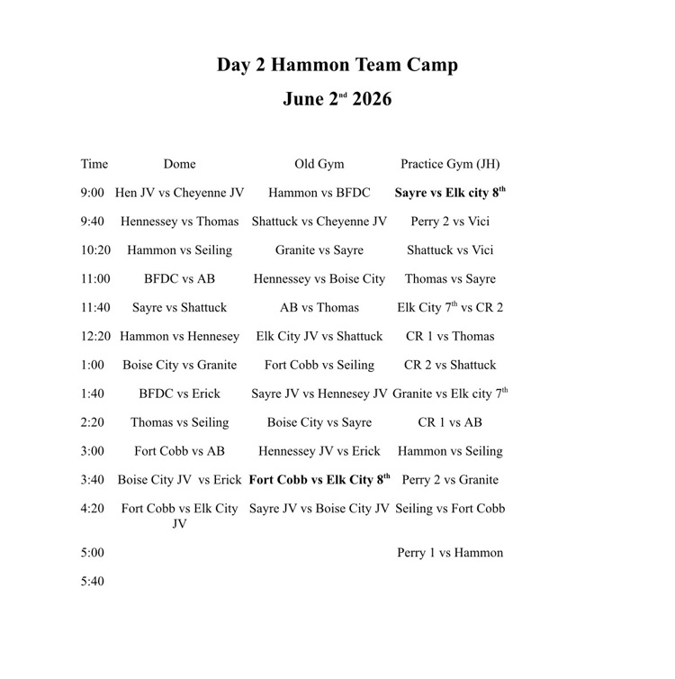 team camp