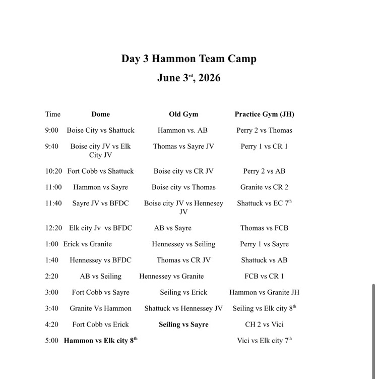 team camp
