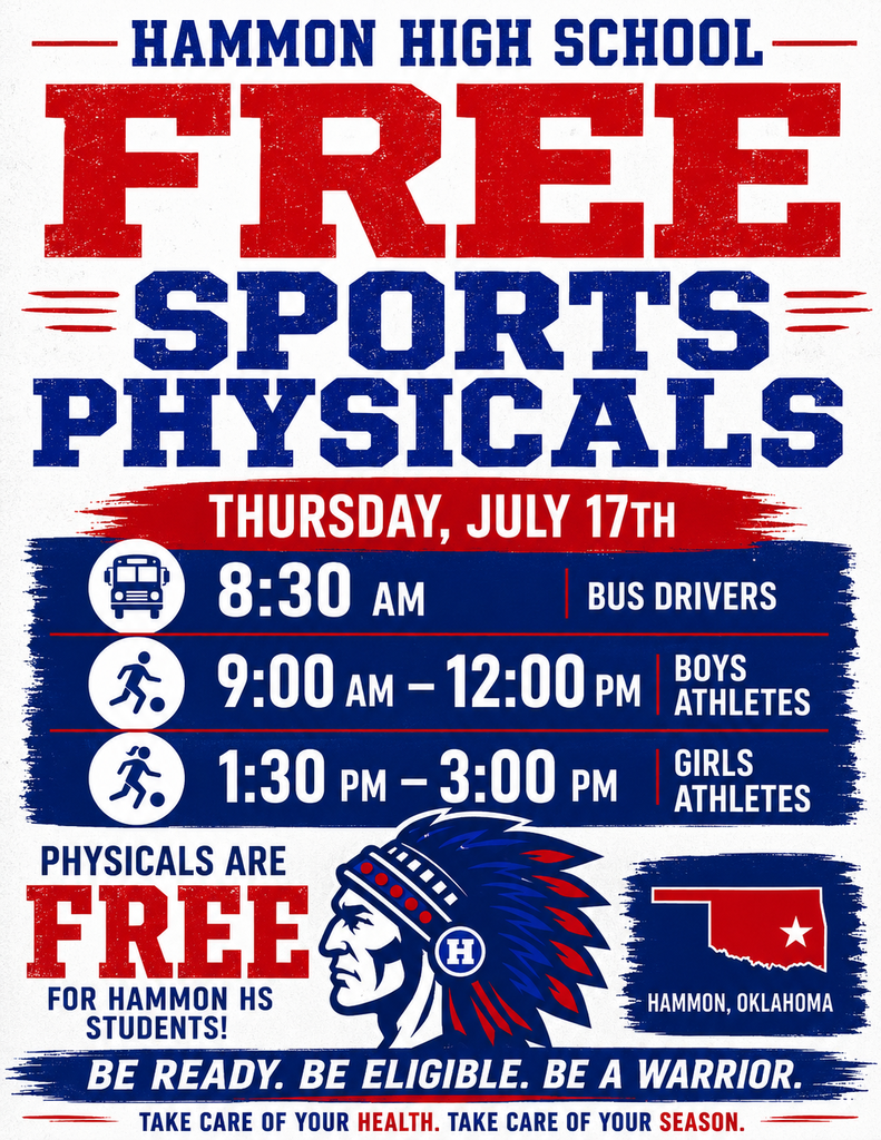 Sports physical flyer