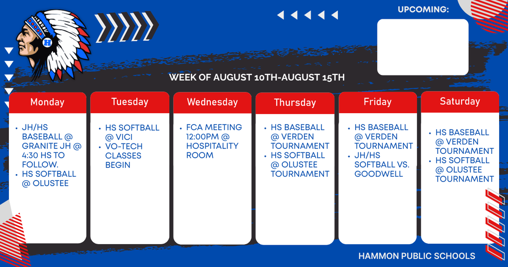 Event schedule