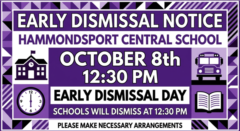 Early Dismissal Oct. 8