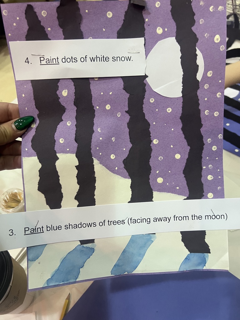 Winter Woods Scence Dance Art Craft