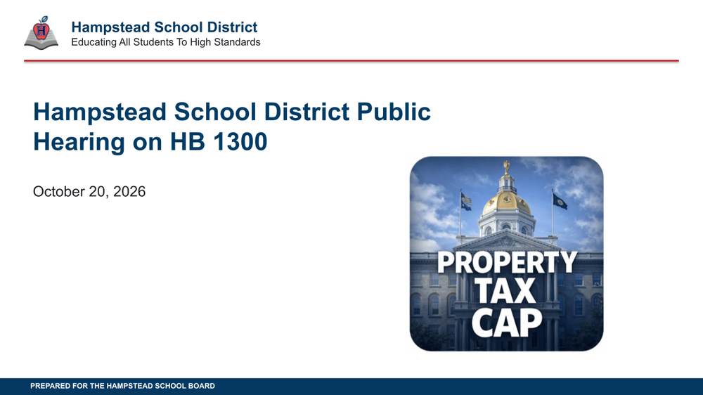 HB 1300 Public Hearing