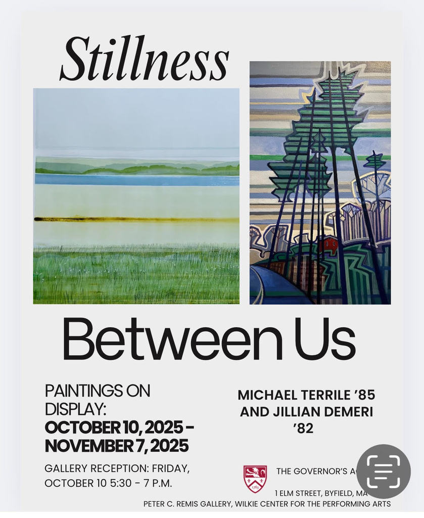 Between us Michael Terrile and Jillian Demeri Paintings on Display October 10, 2025 - November 7 , 2025