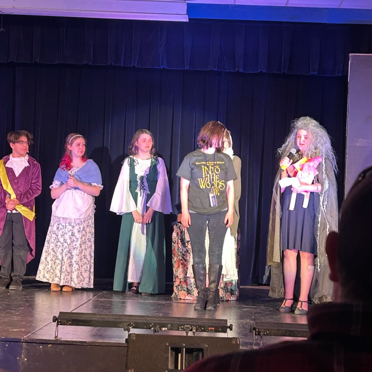 Cast thanking Mrs. Farrell